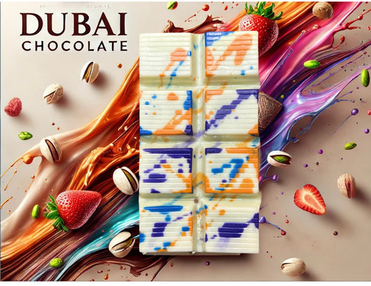 Luxury Strawberry Cheesecake White or Milk Dubai Chocolate (7 oz)🍓🍰
