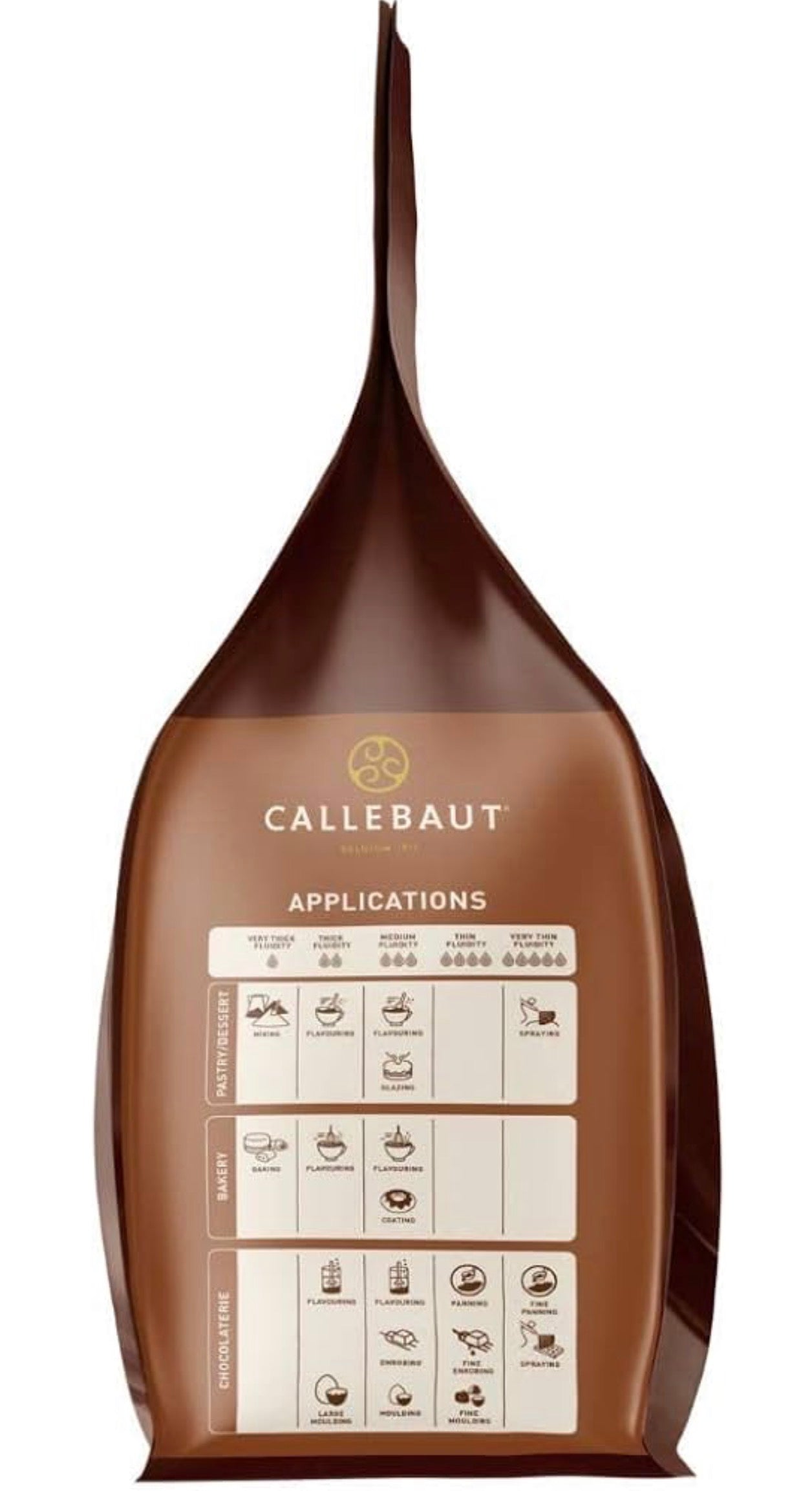 Callebaut Belgian Milk Chocolate Baking Callets (Chips) - 33.6% - 1 bag, 5.5 lbs